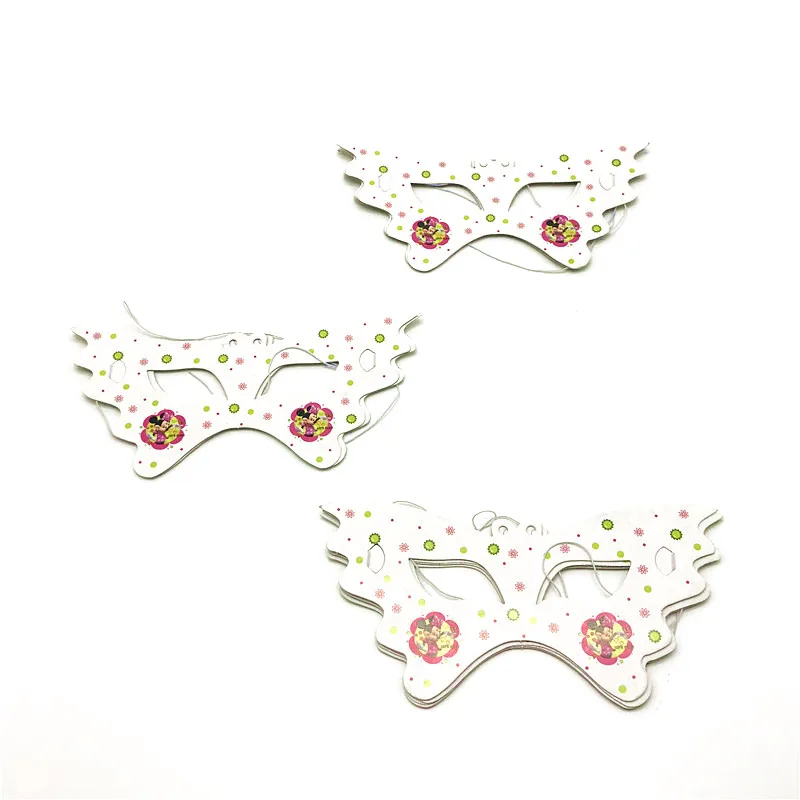 10pcs/lot Disney Minnie Mouse Theme Masks Strings For Kids Birthday Party Decorations Eye Cover Supplies | Дом и сад