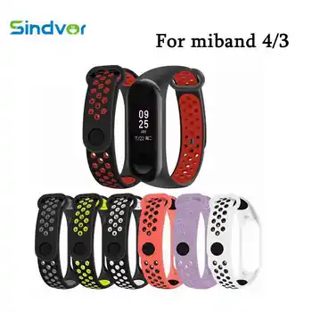 

Sport Mi Band 4 Strap Wrist Strap for Xiaomi mi band 3 4 Silicone mi band Bracelet for Miband 3 4 Smart Watch mi band strap