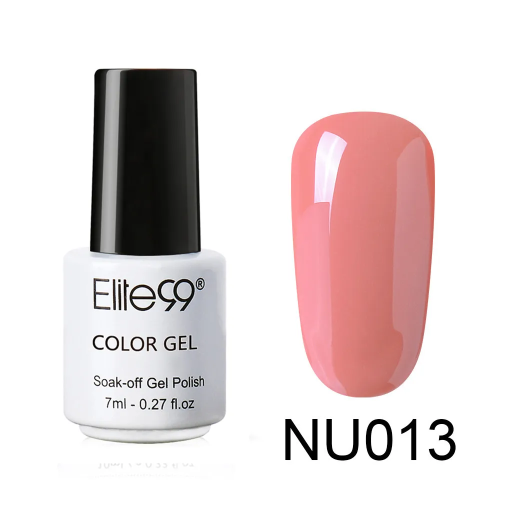 Elite99 7 мл гель для ногтей телесного цвета отмачиваемый Гель-лак для ногтей Mancire Vernis Полупостоянный УФ-гель для ногтей - Цвет: NU013