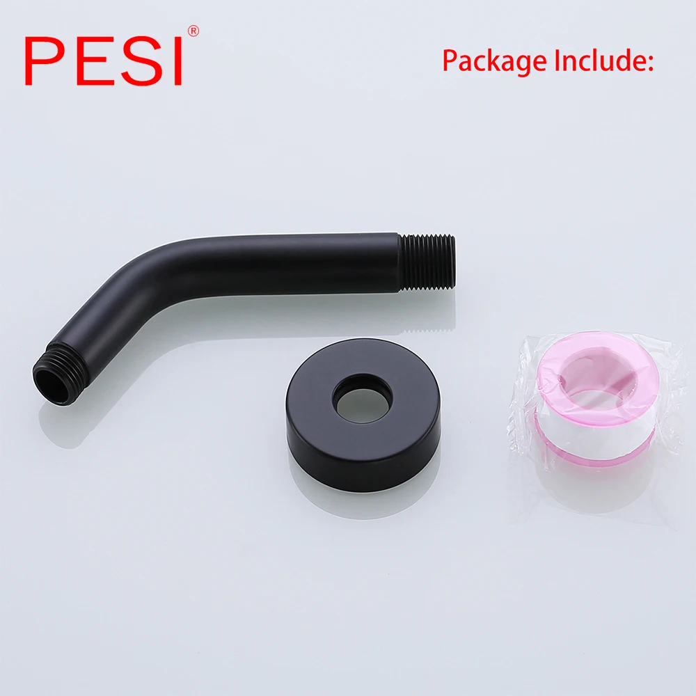 Bathroom Wall Mounted Brass Shower Arm For Home Bathroom Hardware Shower Head Pipe Round Shower Pole,Chrome,Matte Black,Gold. Bathroom Wall Mounted Brass Shower Arm For Home Bathroom Hardware Shower Head Pipe Round Shower Pole,Chrome,Matte Black,Gold.