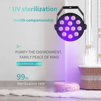 

LED 36W Disinfection UV Lamp Home Ultraviolet Sterilization Germicidal Bacterial Disinfect Virus Lights US/EU/ Plug In stock