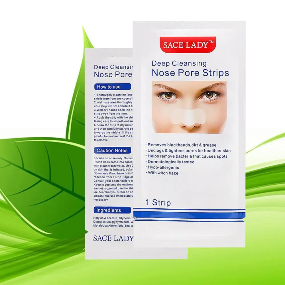 10pcs Nose Strips Deep Cleansing Blackhead Remover Nasal Spot Dot Sticker Sheet Mask Shill For Acne Black Head | Красота и здоровье
