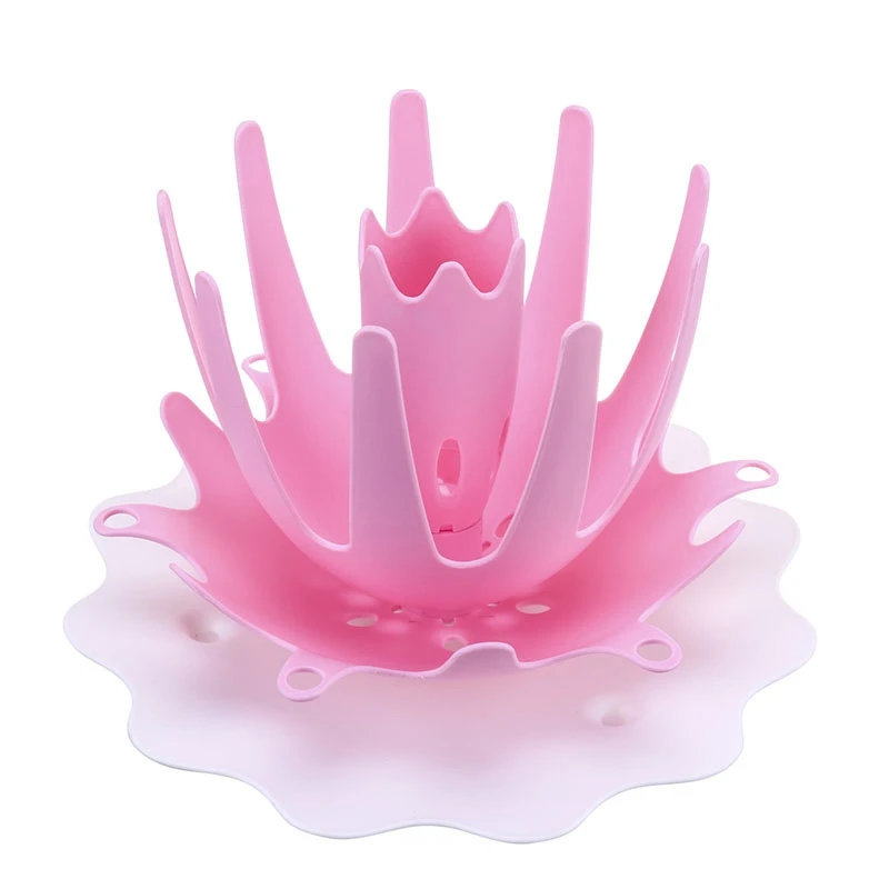 

Baby Bottle Drying Rack Pacifier Nipple Dryer Cute Cup Holder Baby Feeding Shelf Removable and Easy to Clean