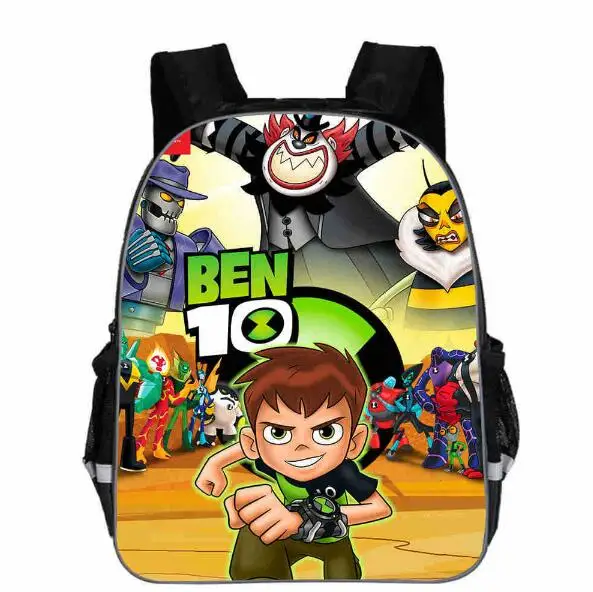 Подростковый мультяшный рюкзак Ben 10, школьные сумки с героями мультфильмов для мальчиков, популярный рюкзак для начальной школы, школьные ранцы для мальчиков и девочек Mochila 13 дюймов - Цвет: photo color