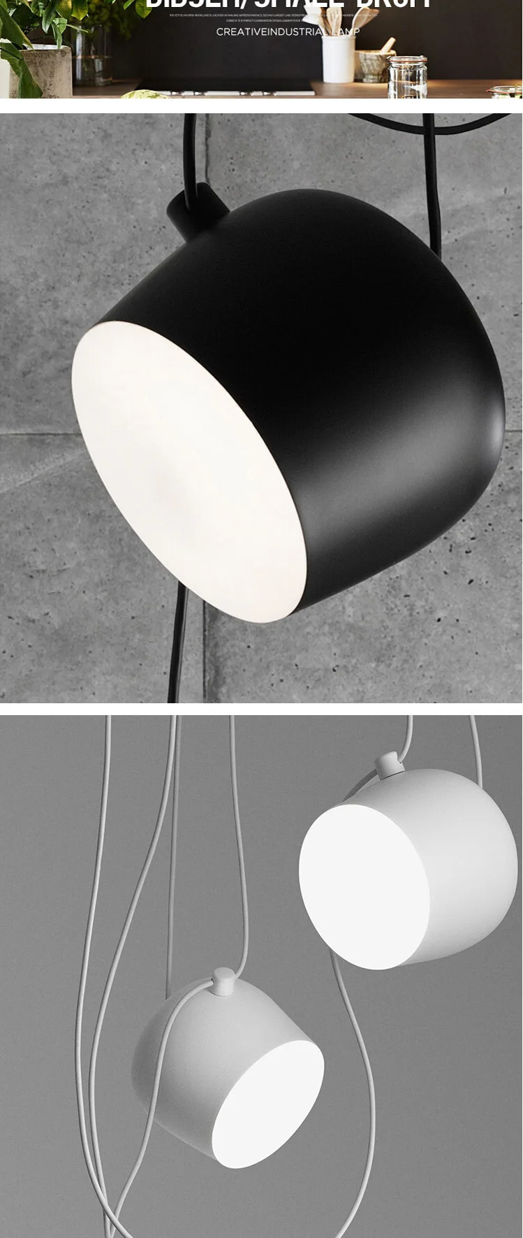 H4478b3e2b3d84f67a2e4dc8869d5b921W Modern Drum Pendant Lamp Ceiling LED Hanglamp Spider Industrial Pendant Lights for Restaurant Kitchen Nordic loft light Fixtures