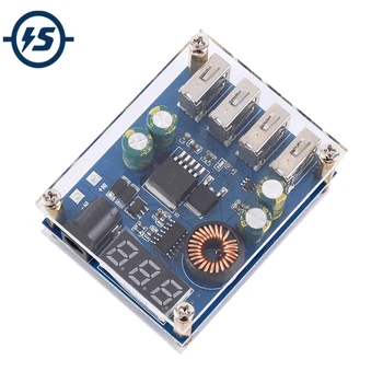 

DC-DC Step Down Power Supply Module 5V 5A 4-Channel USB LED Digital Display Buck Converter 4USB for Smart Home/Robot