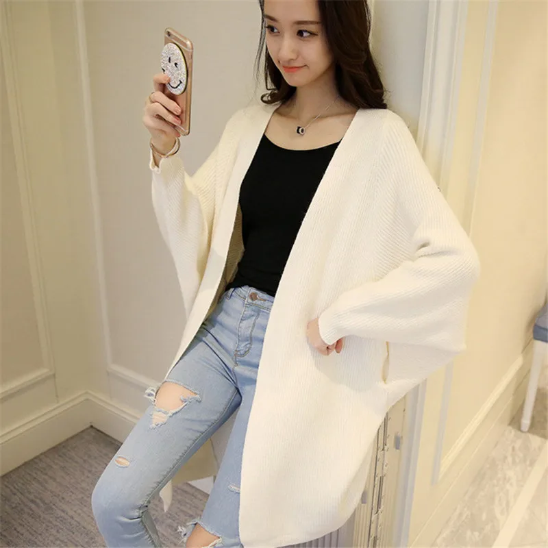 

2019 Women Long Cardigans Autumn Winter Stitch Poncho Knitting Sweater Female Over sized Shawl Cape Jacket Coat Trench Parkas