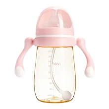 NCVI butelki PPSU butelki do karmienia dziecka anty-kolkowe silikonowe sutki butelki dla niemowląt butelki dla niemowląt 9 uncji 0 + miesięcy tanie i dobre opinie 270 ml CN (pochodzenie) Przepływu medium XB-9067 Pojedyncze załadowany Lateksu Nitrosamine darmo Ftalanów BPA za darmo