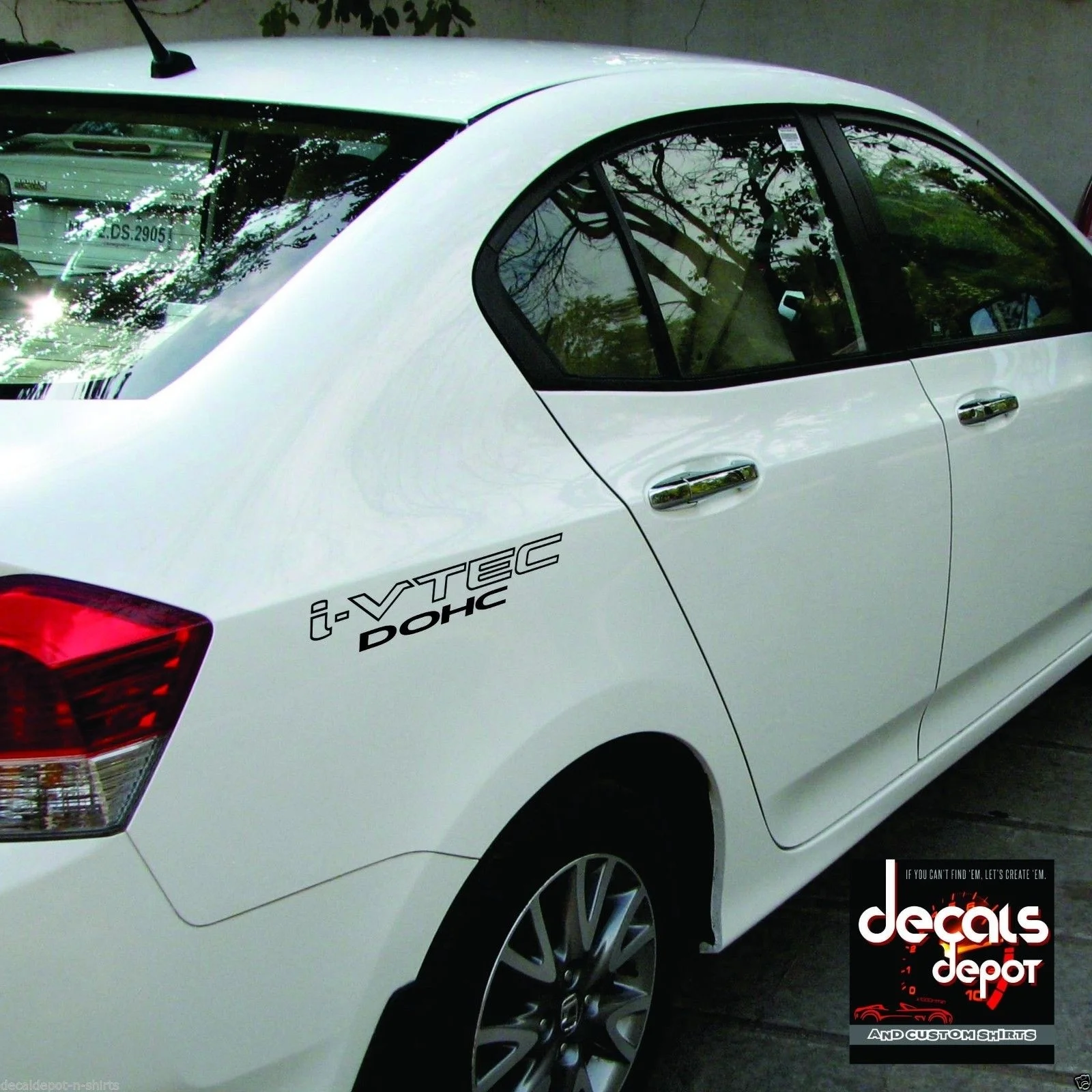 

For x2 i-VTEC DOHC 10" Decal Vinyl Sticker ANY DOHC CAR Euro Drift illest Emblem