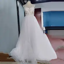 Eightree Robe de mariee шикарные свадебные платья винтажное кружевное атласное свадебное платье с длинным рукавом сексуальное ТРАПЕЦИЕВИДНОЕ