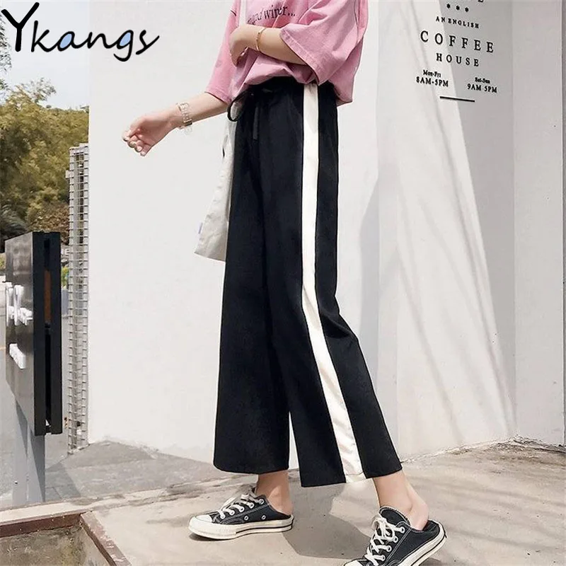 

Women Harajuku Women's Sports Baggy Pants Trousers Casual Purple Pants Joggers Women Elastic High Waist Harem Pants Sweatpants