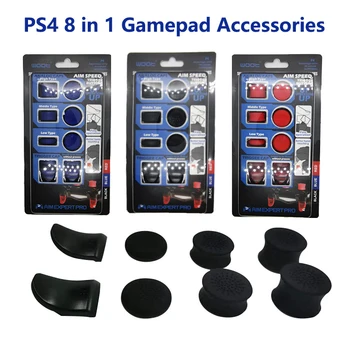 

8 in 1 PS4 Controller L2 R2 Game Controller Extended Triggers Buttons Handle Kit Rocker Cap Heightening Button
