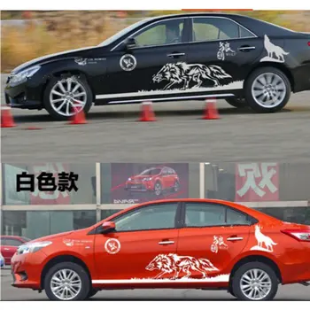 

D-180 Manufacturer Direct Sale New Wolf Totem Full Sticker To Cover Scratches Personalized Sticker Delivery Cover Red