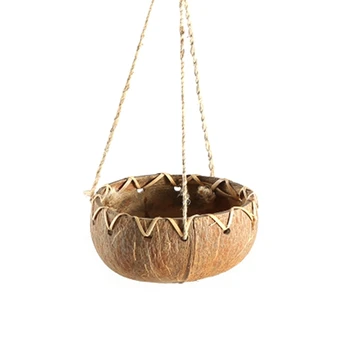 

Coconut Shell Succulent Planter Pot Bonsai Flowerpot Planters for Succulents Hanging Pots for Plants Hang Plant Pot