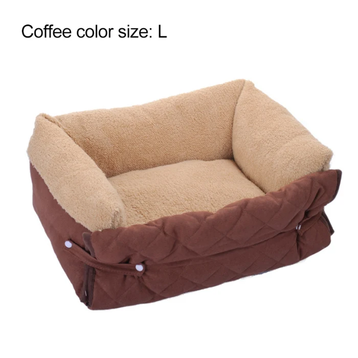 Pull Pet гнездо собака диван подушка кошки матрас флип осень зима теплая кровать диван ковер домашний QP2