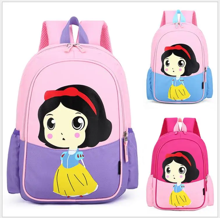 Милый мультфильм Розовый принцесса школьная сумка прекрасный детский сад Дошкольные Рюкзаки Школьный рюкзак для девочек детский рюкзак