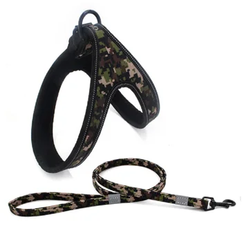 

Reflective Pet Dog Harness Leash Set Bohemian Dog Harnesses Comfortable Diving Cloth Dog Chain for Large Dogs Cats Pet Supplies