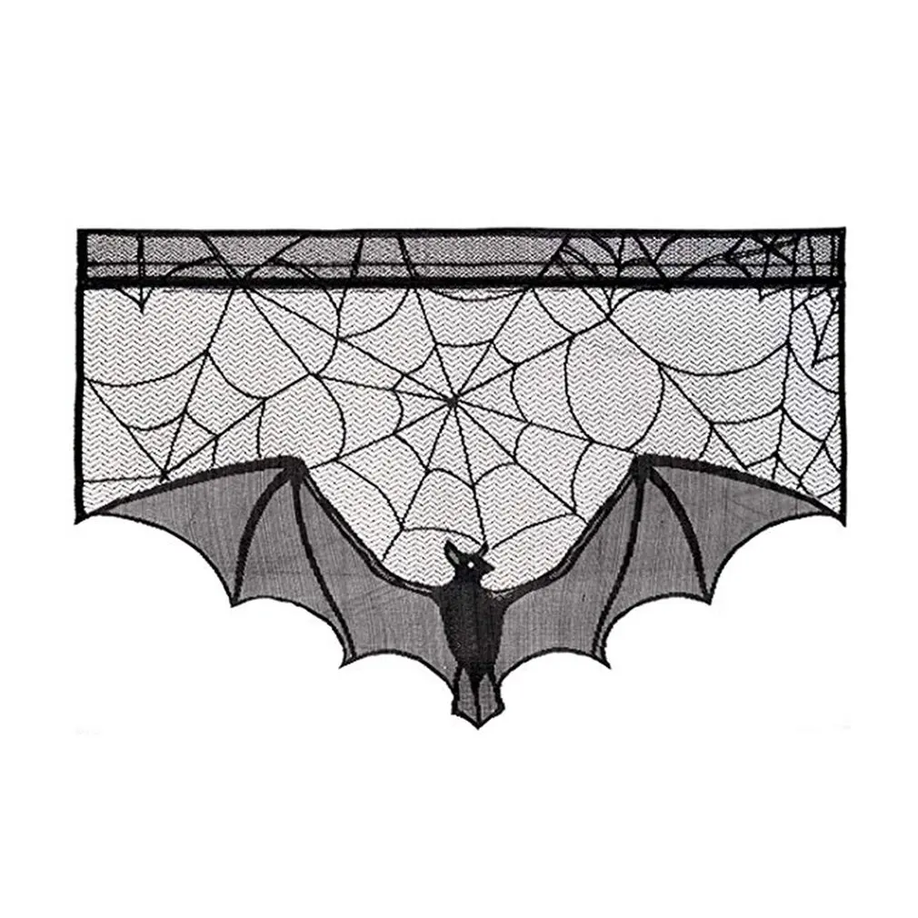 

Halloween Decorations Halloween Fireplace Decoration Lace Cloth Spider Lace Fireplace Decoration Fabric