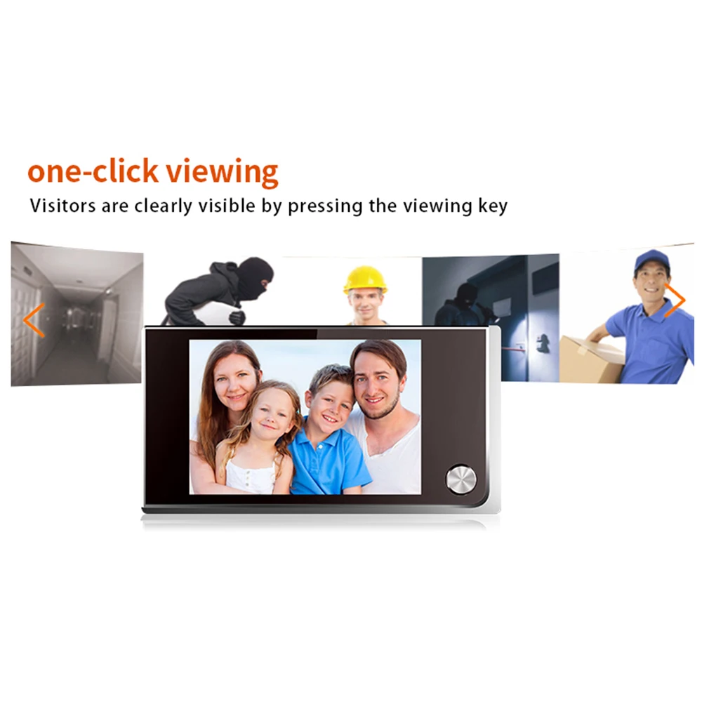 

520A Mini HD Outdoor Viewer Door Eye 130 Degree Viewer Indoor Outdoor LCD Color Screen Visual Video Digital Doorbell