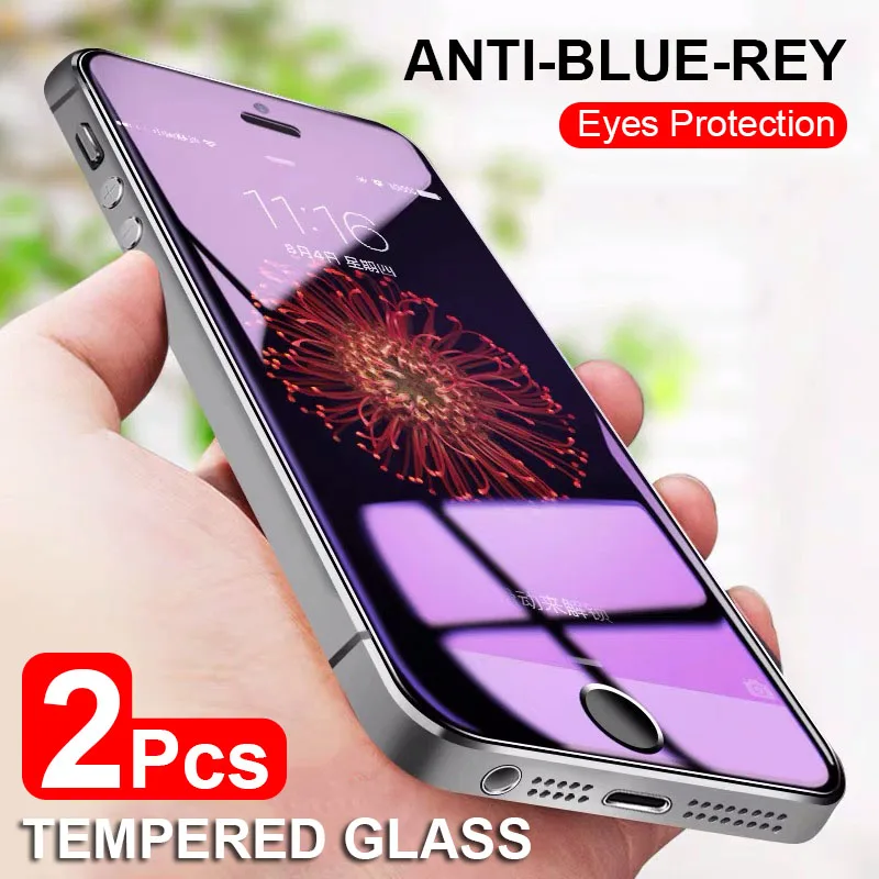 

Anti Blue Ray Protective Tempered Glass On The For Iphone Se 5s 5 Screen Protector Tempered Film Glass For Iphone 5 5s 5c 4.0
