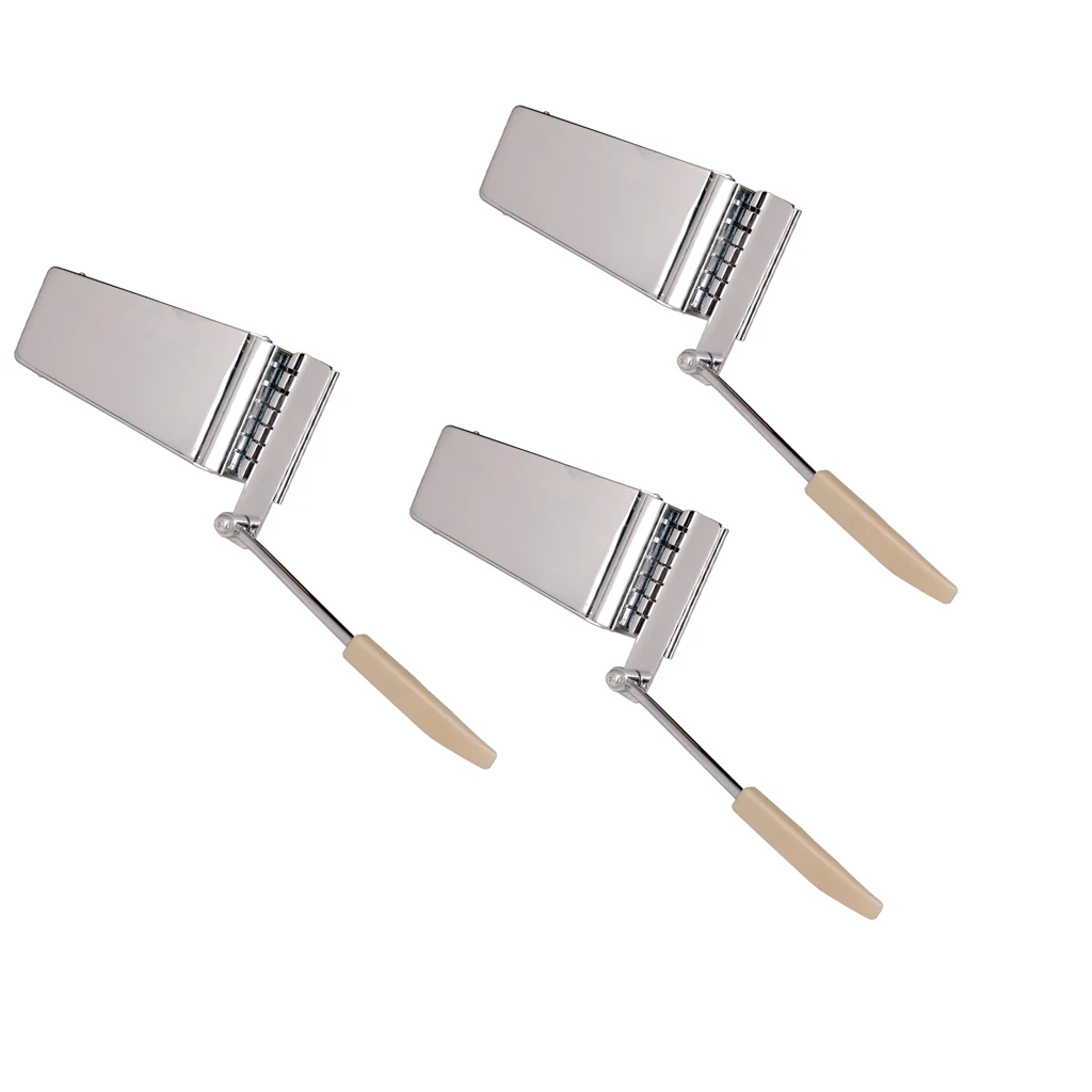 

3pcs Tremolo Bridge Tailpiece For Electric Guitar Part Accessory SG LP -Silvered