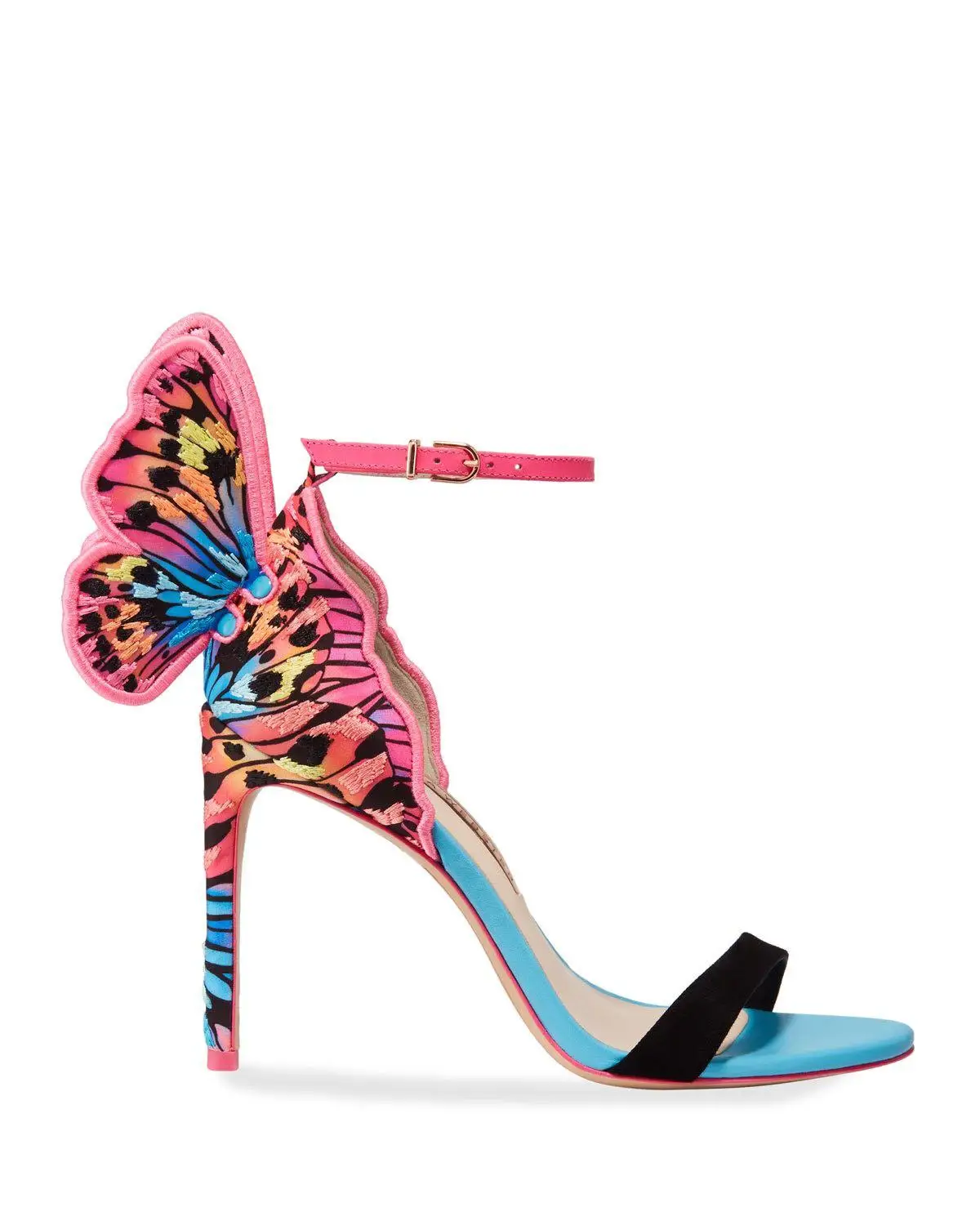 Sandali Con Retro A Farfalla Di Design Di Marca Sandali Con Ali D'Angelo Donna Tacchi Alti Cinturino Con Fibbia Tacchi Sottili Décolleté Da Donna