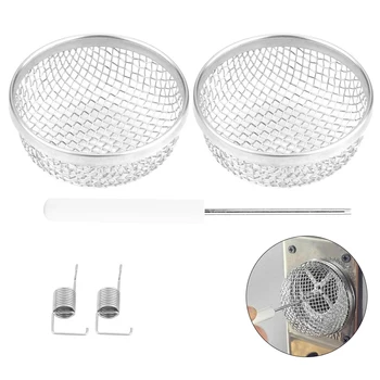 

2x Furnace Stainless Steel Vent Cover Flying Insect Bug Screen Camper