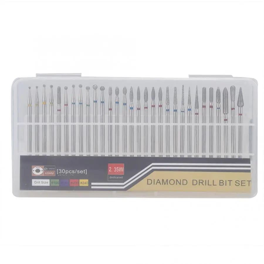 Screwdriver Electric Manicure Nail Toe Drilling Machine with Grinding Head Set EU Plug 100-240V For Manicure
