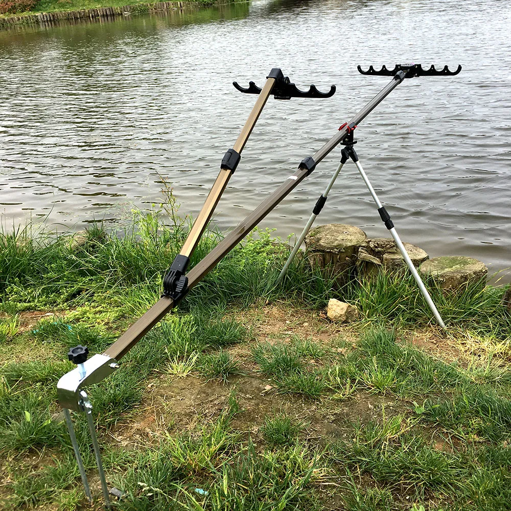 

NEW Telescopic Fishing Bracket Holder Back Stand Foldable For Fishing Rod Pole Holder Stand Rod 1.5M 1.7M 2.1M