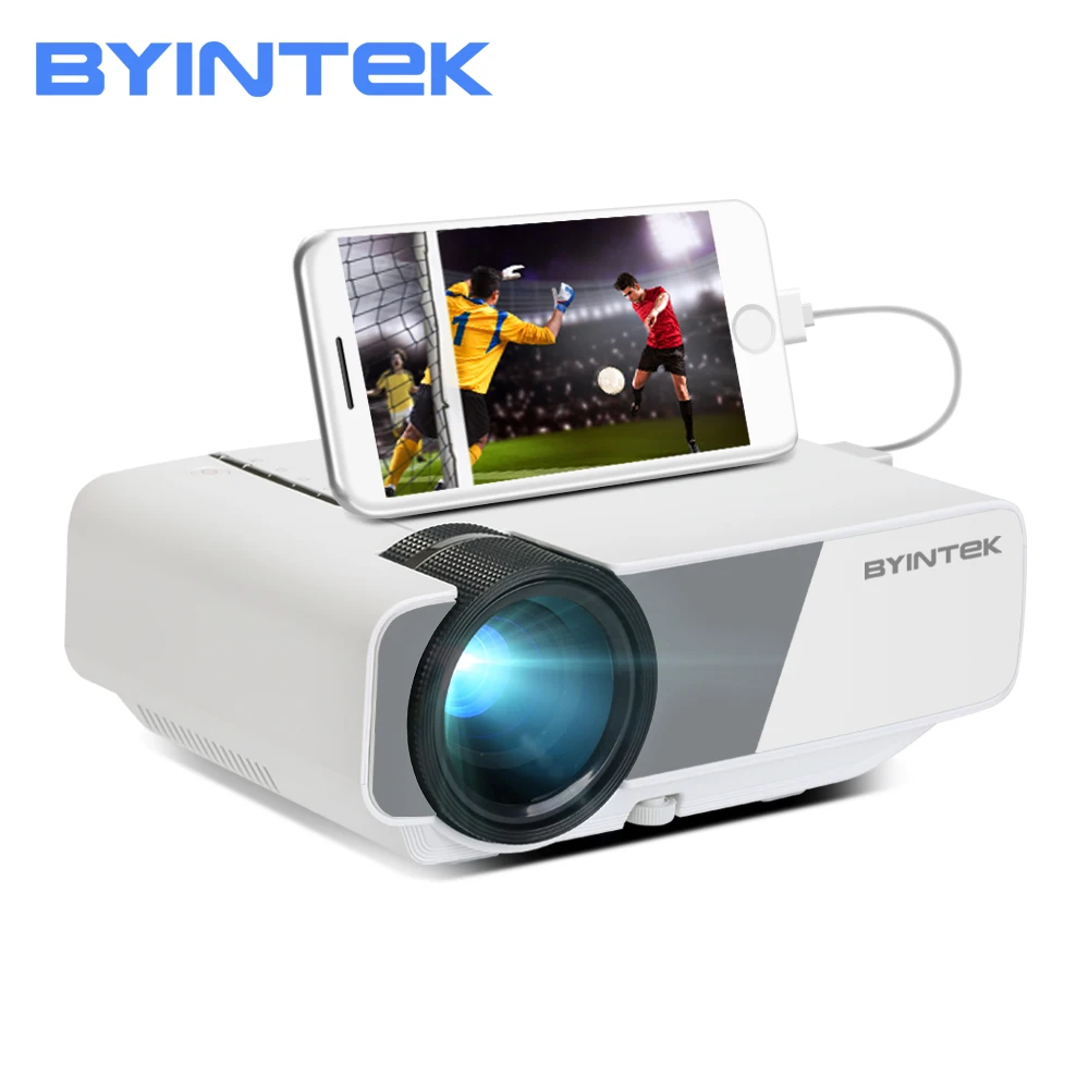 BYINTEK SKY K1/K1plus Мини светодиодный HD мультимедийный проектор (опционально