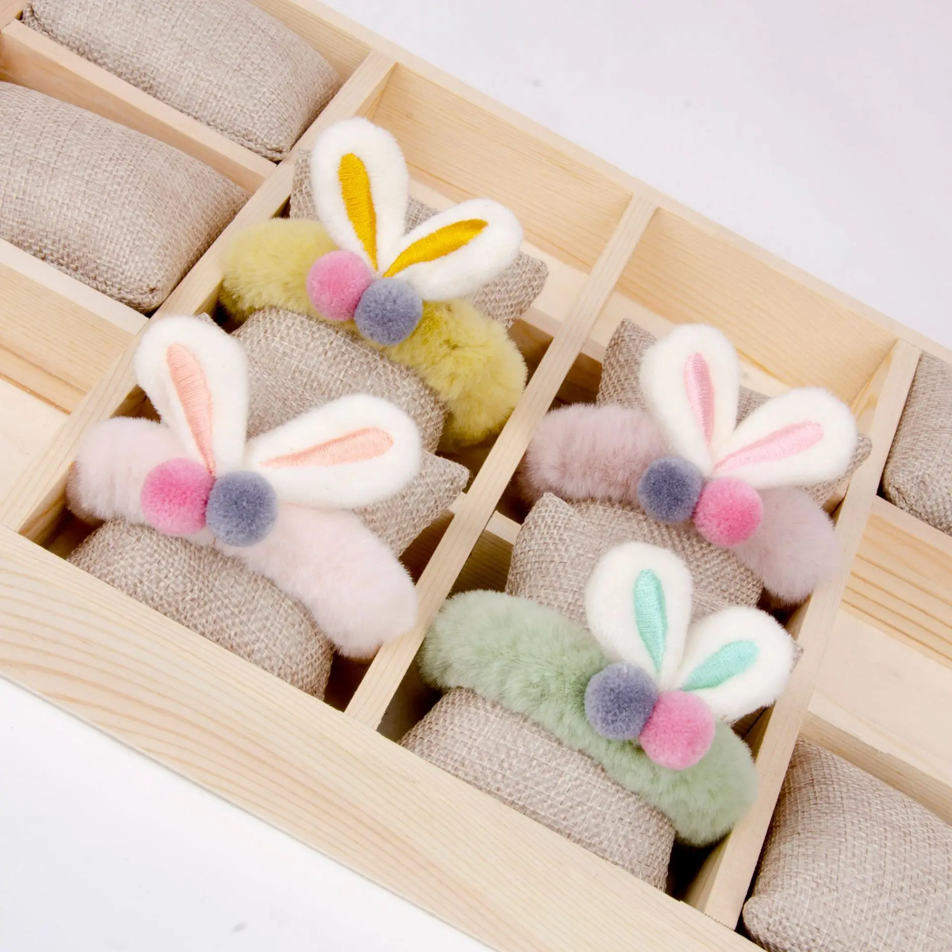

Hair Tie Cute Fashion Rubber Band Hair Accessories Plush Rabbit Ears Headdress Jewelry Beautiful Girls Hair Accessories Wholesal