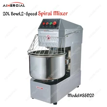 SSD20/SSD30 Электрический серийный смеситель для теста 2-х скоростная спирали тесто смесительная машина Нержавеющая сталь тесто тестомесильная машина