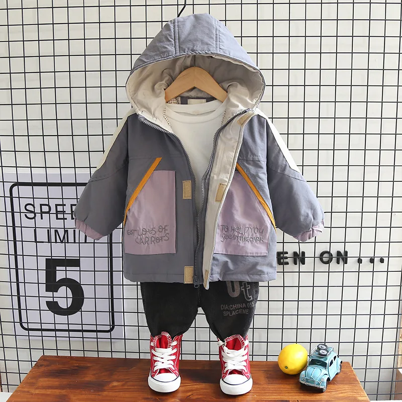 

Childrenswear BOY'S Autumn Clothing 2019 New Style Children Autumn And Winter Baby Korean-style Small CHILDREN'S Thick Quilted C