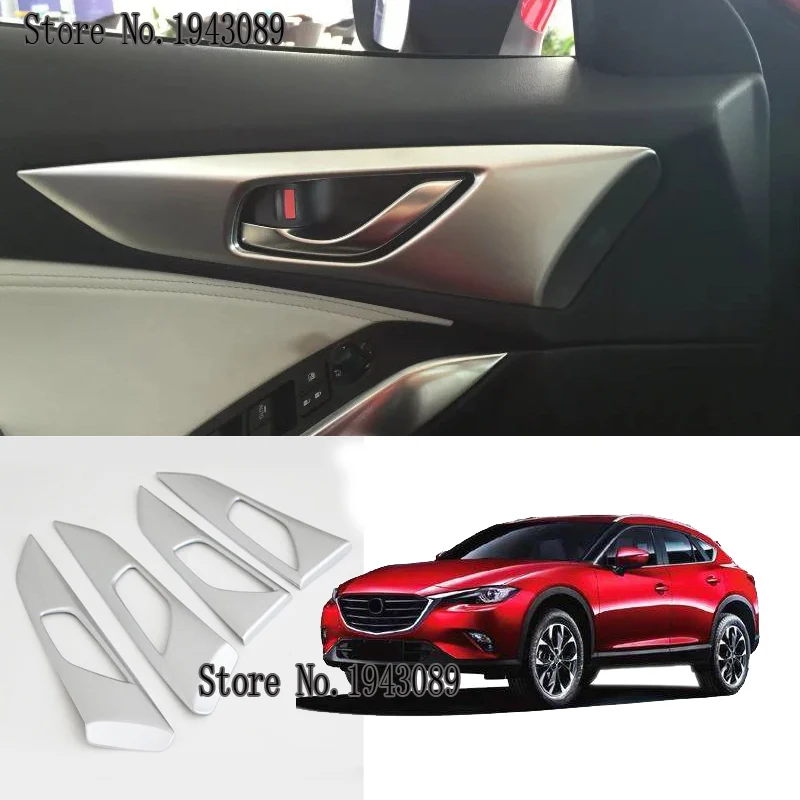 Для Mazda CX-4 CX4 CX 4 2018ABS матовая внутренняя дверная ручка чаша крышка планки Защитная Наклейка аксессуары автомобильный Стайлинг