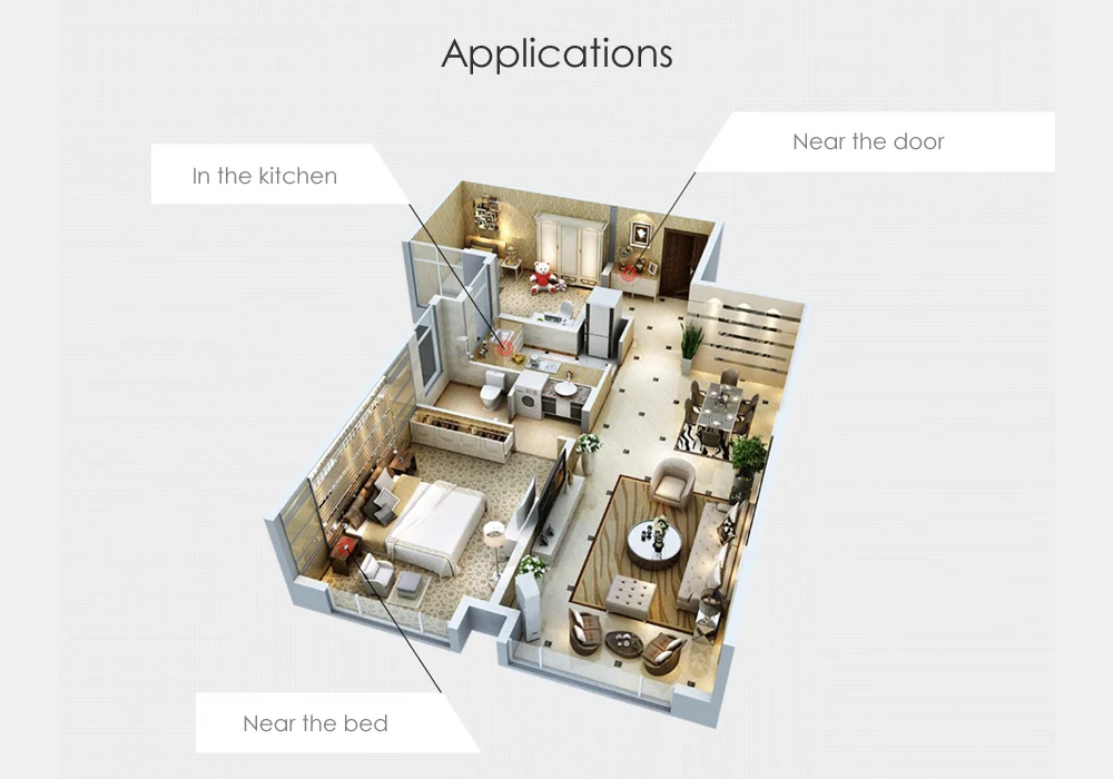  Aqara Smart Wireless Switch Intelligent Home Application Light Switch ZigBee Wifi Connection One Ke - 4000070310673