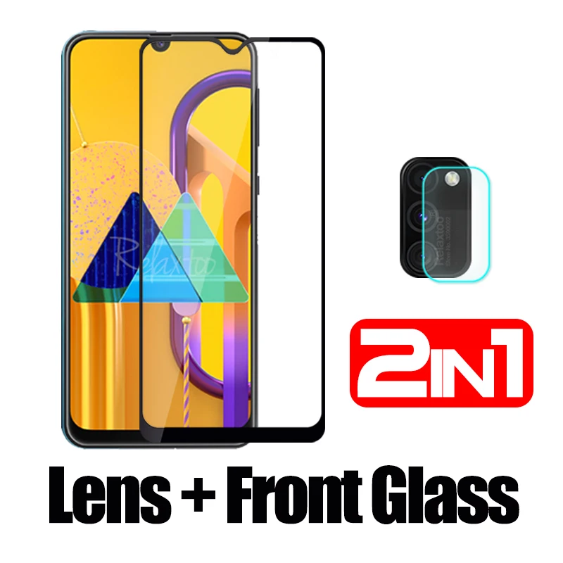 2 в 1 Защитное стекло для камеры для samsung Galaxy M30S M 30S M307F M307 SM-M307F/DS 6,4 ''Защитная пленка для объектива - Цвет: 2 in 1 Glass