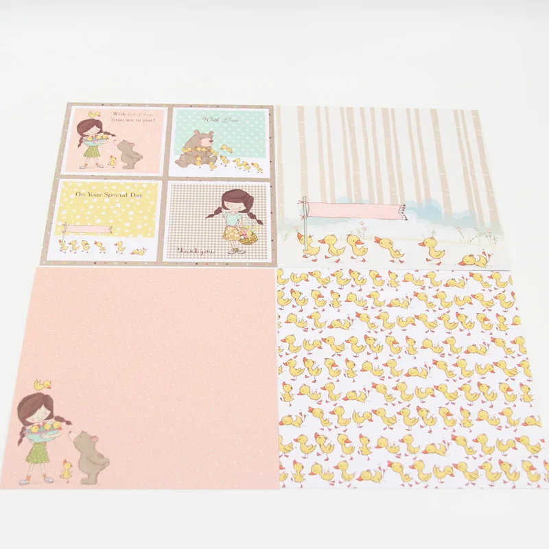 KLJUYP, 12 листов, весенние приключения, скрапбукинг, бумага, оригами, художественная бумага для фона, изготовление открыток, сделай сам, скрапбукинг, бумага для рукоделия