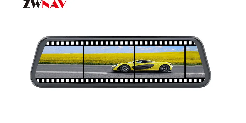 1" поток Медиа android зеркало автомобиля зеркало заднего вида Dash Cam FHD 1080P супер ночного видения сенсорный видеорегистратор камера с ADAS gps NAVI