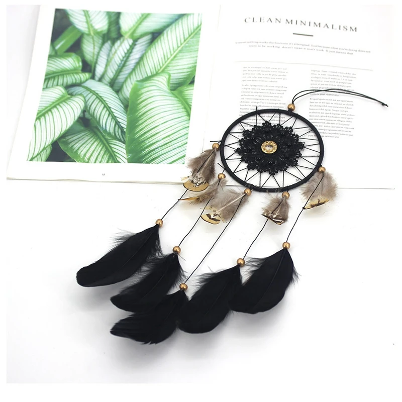 Creative Beaded Lace Dream Catcher Simple Home Black Elf Dream Catcher Wedding Dream Catcher
