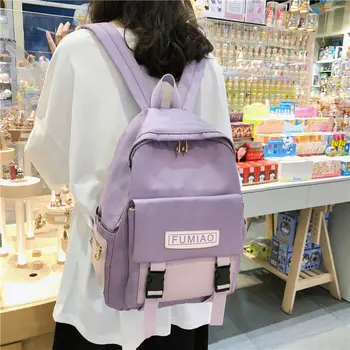 

Small Fresh Teen School Bag Girls Backpack Women Student Teenage Schoolbag Female Bookbags College Style Campus Bagpack