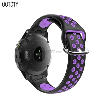 

20mm Smart Two-color Silicone Watch Band Wrist Band Strap Watchband for Garmin Fenix 5S/5S Plus