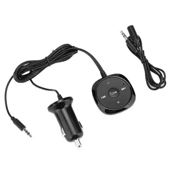 

1PCS Hands Free Bluetooth Receiver Car Kit Audio Music Receiver Adapter USB Charger For Smartphones