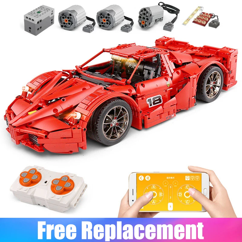 

Electric Power Motor Ferraried F1 Racing Car The 1: 8 APP RC Technic Car Building Blocks Compatible with Legoingly Toy for Boys