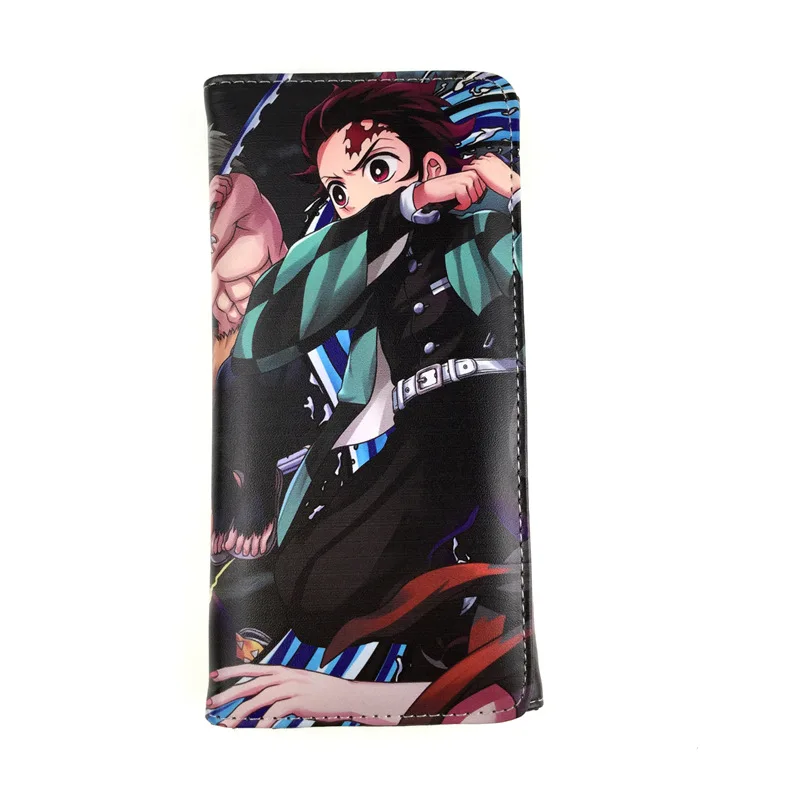 Аниме демон убийца Длинный кошелек сумка костюм Kimetsu no Yaiba Kamado Tanjirou Kamado на молнии чехол карандаш косметичка подарок