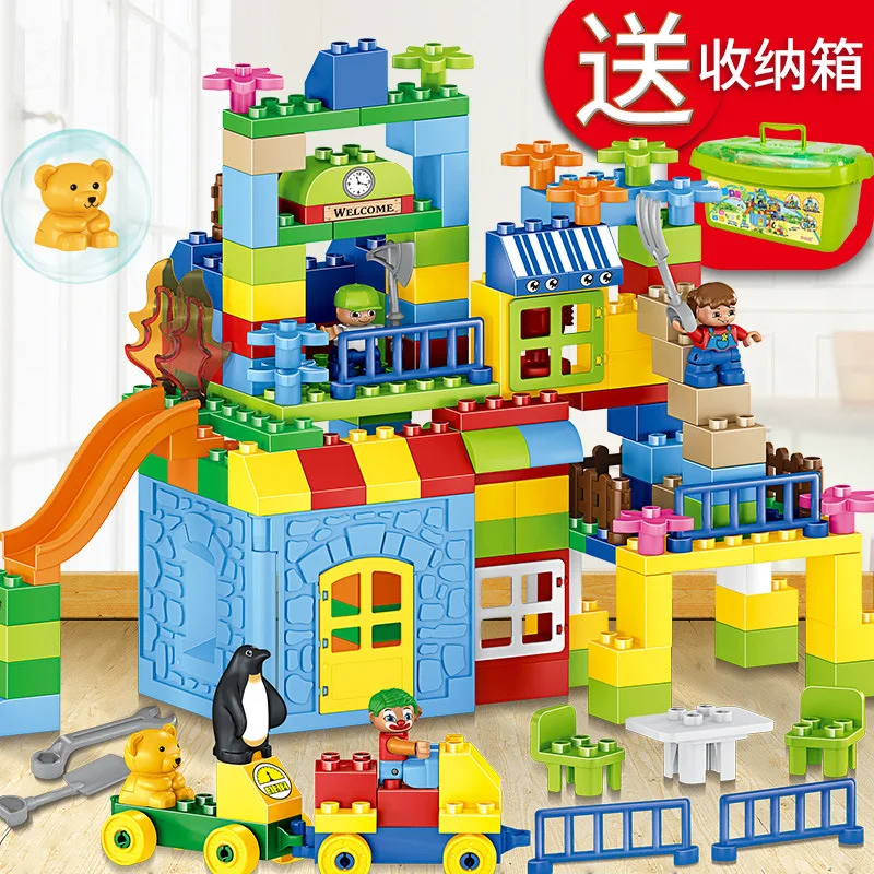 

Hot Sales Large Particles Building Blocks CHILDREN'S Toy Boys GIRL'S Educational Baby Assembled 1-2-3-6 a Year of Age