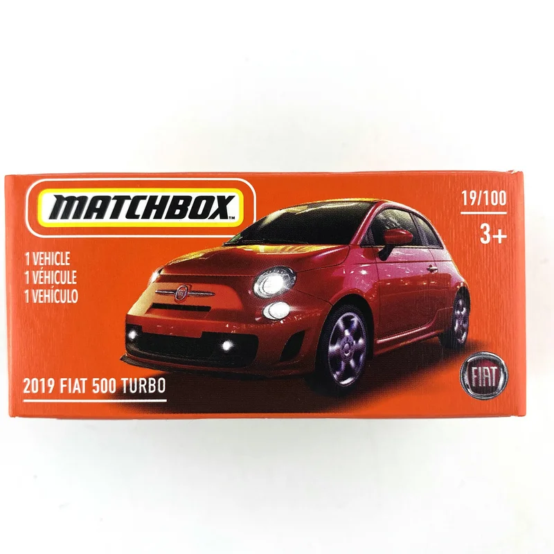 2021 MATCHBOX RED 2019 FIAT 500 TURBO CASE V 