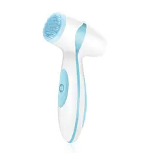 Электрическое оборудование для красоты, массажное моющее чистящее устройство для ухода за кожей женщин, две щетки, функция биения