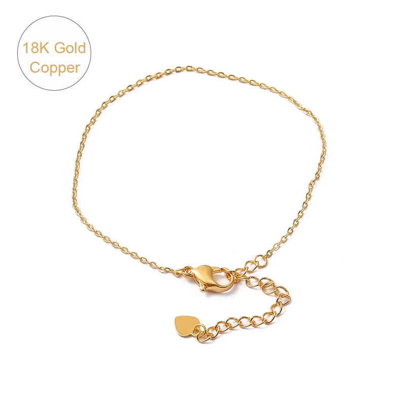 Necklace Chain Jewelry Making Gold Plated  18k Gold Plated Wholesale  Chains - Jewelry Findings & Components - Aliexpress