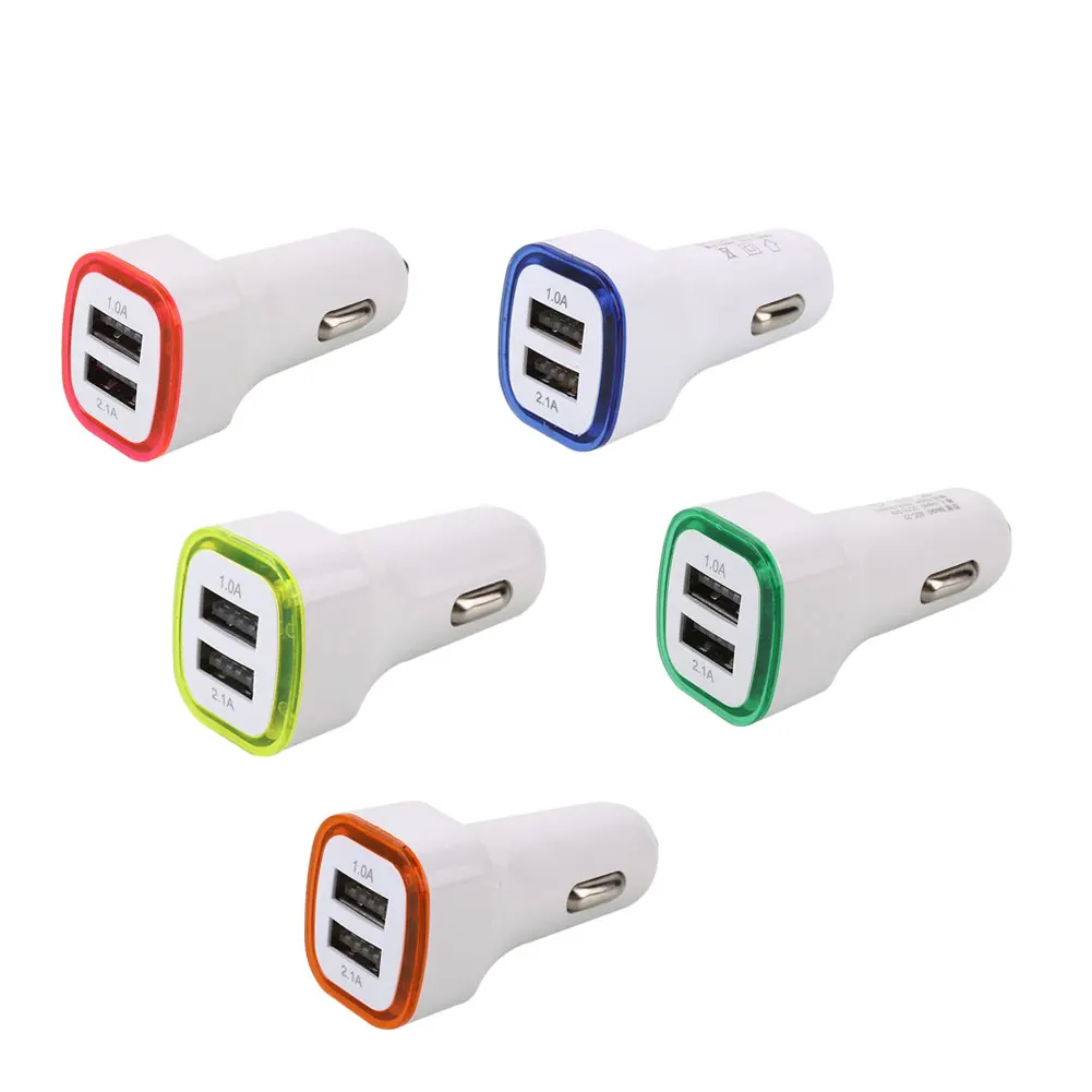 2 Ports Dual USB Car Cigarette Lighter Charger Adapter Input DC12-24V Lighter