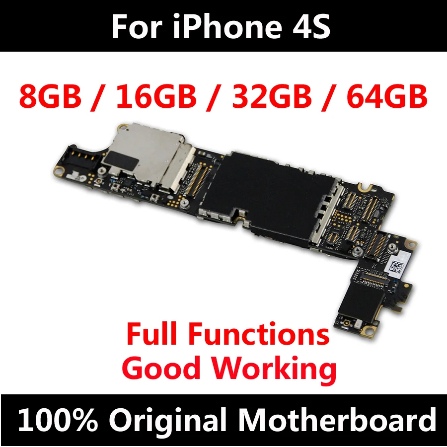 Материнская плата для iPhone 4 4S 5 5C 5S 6P 7P 7 материнская разблокированная официальная